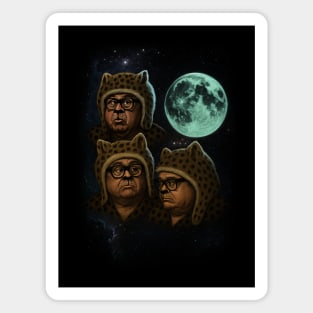 Three Man Cheetah Moon Magnet
